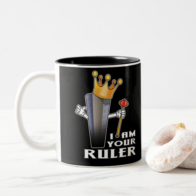 Gedruckte Tasse - Geschenk für Lehrer, Principal o (Mit Donut)