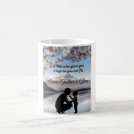 Gedruckte Tasse zum Thema des Vaters