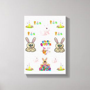 Gedruckter Canvas-Ostertag Leinwanddruck