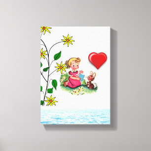 Gedruckter Canvas Valentinstag Leinwanddruck