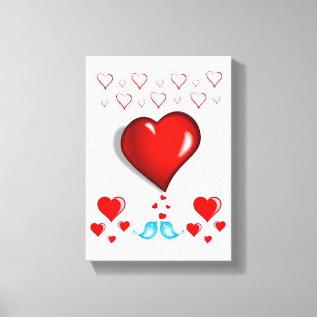 Gedruckter Canvas Valentinstag Leinwanddruck (Vorderseite)