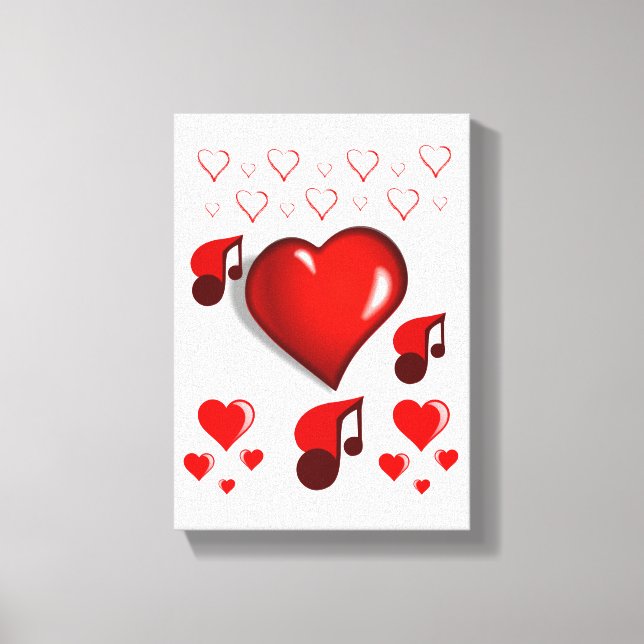 Gedruckter Canvas Valentinstag Leinwanddruck (Vorderseite)