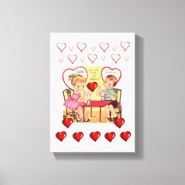 Gedruckter Canvas Valentinstag Leinwanddruck (Vorderseite)
