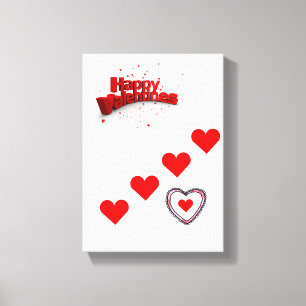Gedruckter Canvas Valentinstag Leinwanddruck