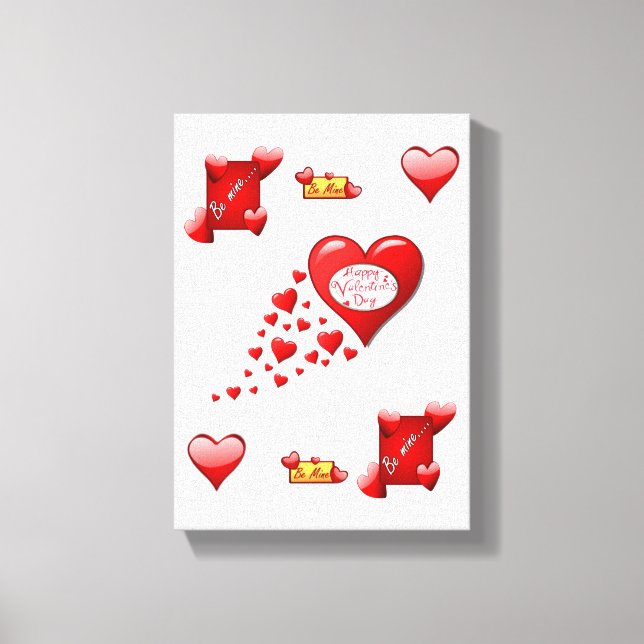 Gedruckter Canvas Valentinstag Leinwanddruck (Vorderseite)