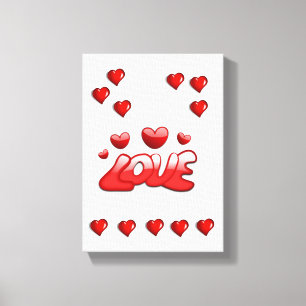 Gedruckter Canvas Valentinstag Leinwanddruck