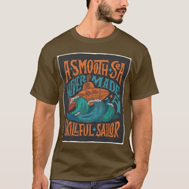 Gedrucktes Design  T-Shirt (Vorderseite)