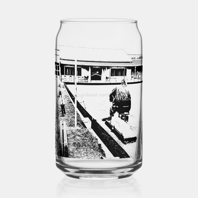 Gedrucktes Dosen Glas 16oz (Vorderseite)