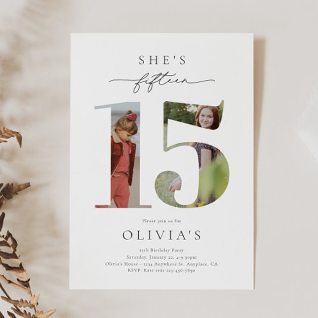 Gedrucktes Foto 15. Geburtstag Einladung (Von Creator hochgeladen)