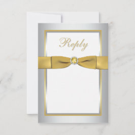 GEDRUCKTES RIBBON-Silber-, Gold-, White-Repair-Car Einladung