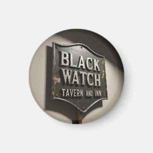 Gedrucktes Schild Black Watch Inn Magnet
