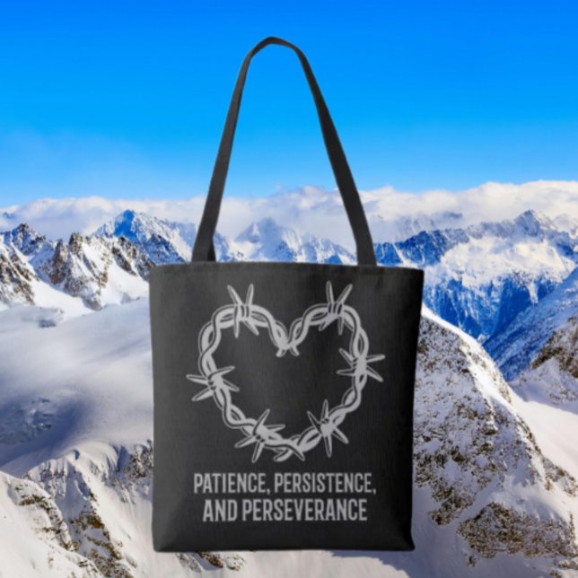 Geduld, Beharrlichkeit und Ausdauer - nüchtern Tasche (Von Creator hochgeladen)