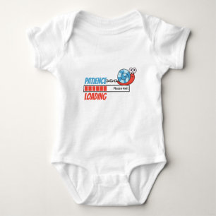 Geduld Funny Snail Säugling Dusche Party Baby Strampler