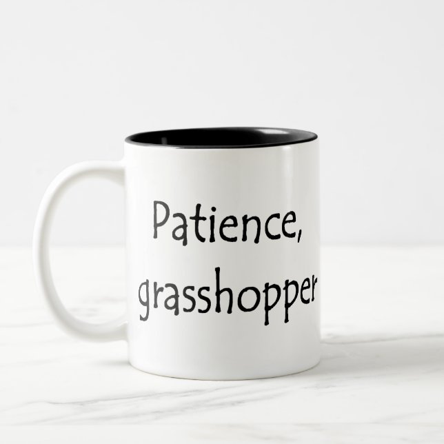 Geduld, Gräuel Zweifarbige Tasse (Links)