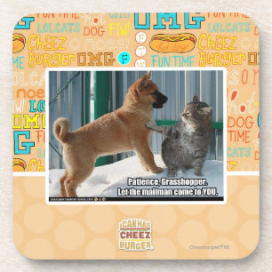 Geduld, Heuschrecke Getränkeuntersetzer