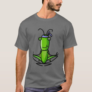 Geduld, Heuschrecke meditierende dunkle T T-Shirt