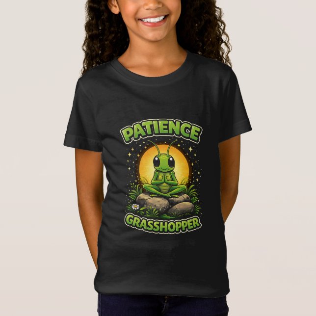Geduld Heuschrecke T-Shirt (Vorderseite)