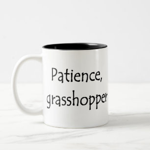 Geduld, Heuschrecke Zweifarbige Tasse