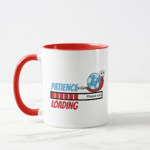 Geduld Loading Funny Snail Familie Geburtstagsgesc Tasse