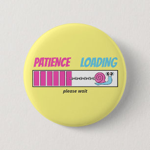 Geduld Loading Niedliche Schnecke Personalisiert G Button