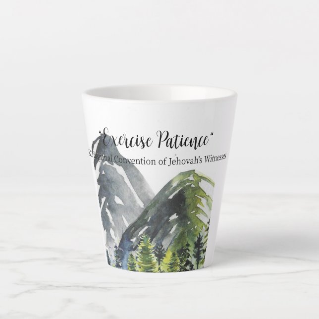 "Geduld Übung" Kleine Latte-Tasse Milchtasse (Vorderseite)