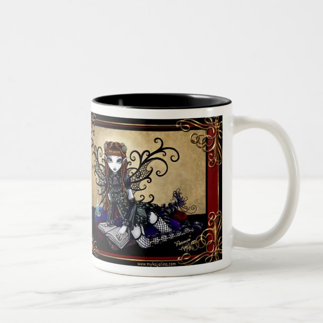 "Gedulds-" elegante feenhafte Tasse (Rechts)