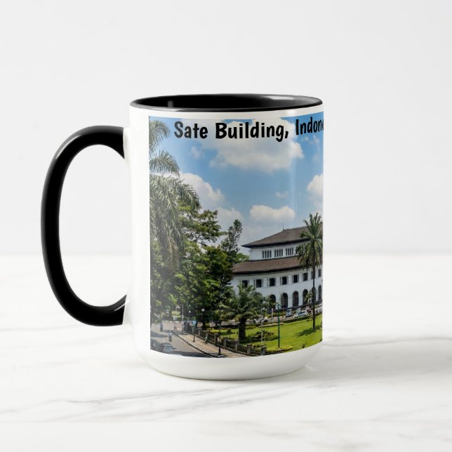 Gedung Sate Bandung Indonesia Heritage  Tasse (Links)