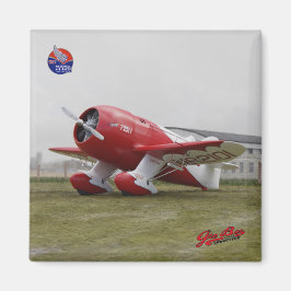 Gee Bee Super Sportster R-2 2 Zoll Square Magnet