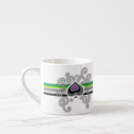 Geebots aromantic Stolzspatenlogo-Espressoschale Espressotasse