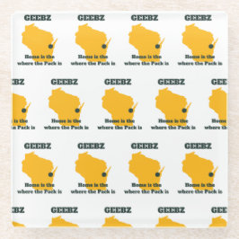Geebz Green Bay Glass Untersetzer! Glasuntersetzer