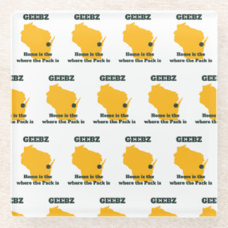 Geebz Green Bay Glass Untersetzer! Glasuntersetzer