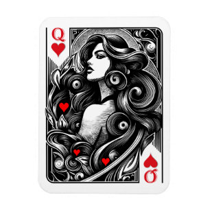 Geehrte Herzdame Magnet