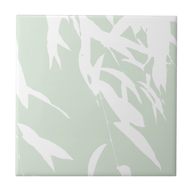 Geeignet für die Willow Silhouette Sea Green Badez Fliese (Vorderseite)