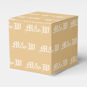 Geeignet für ein weißes Monogramm Kamelgeschenk Geschenkschachtel
