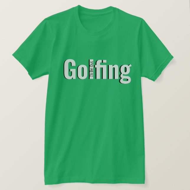 Geeignet für Golfer T-Shirt (Design vorne)