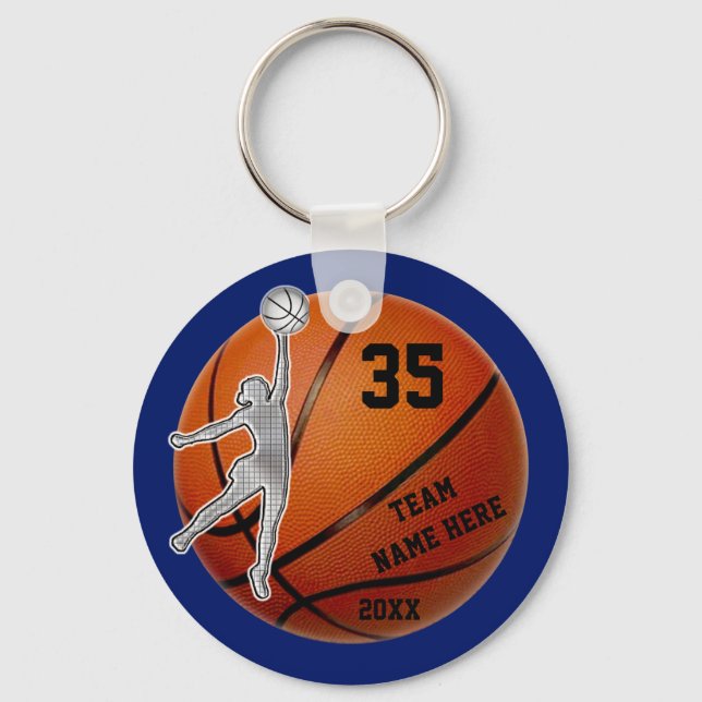 Geeignete Basketball Team Geschenkideen für Mädche Schlüsselanhänger (Vorderseite)