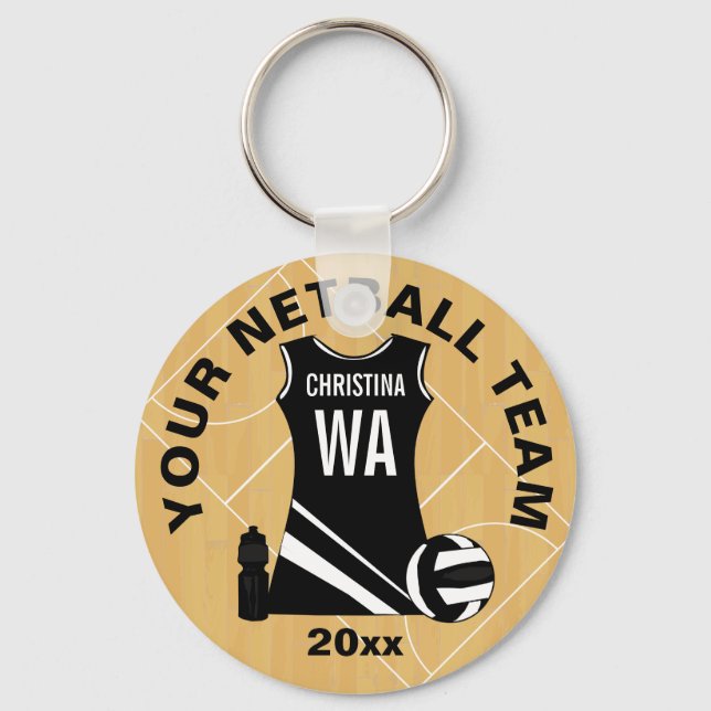 Geeignete Netball V2 Schlüsselanhänger (Vorderseite)