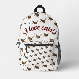 Geeignete niedliche, individuell anpassbare Katzen Bedruckter Rucksack