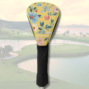 Geeignete Niedliche Retro-Blume für Frauen Golfer Golf Headcover