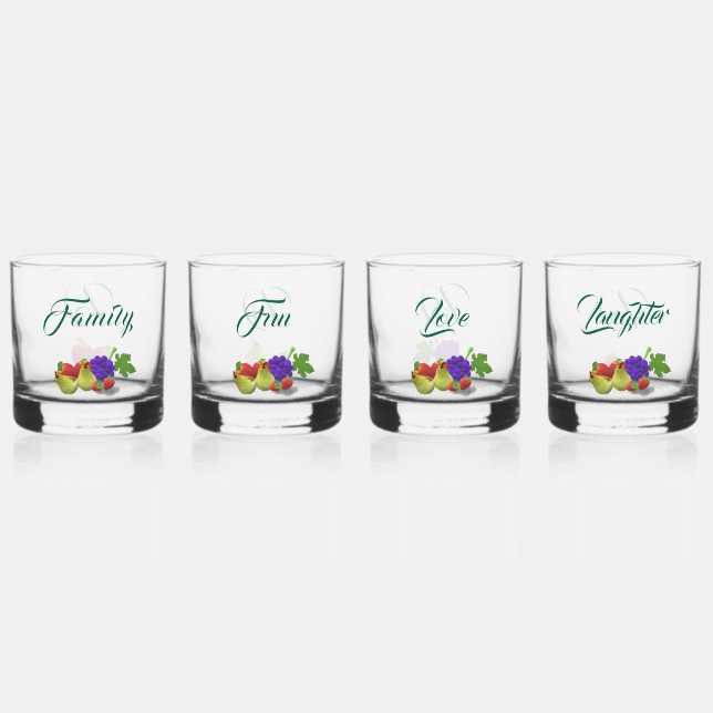 Geeignetes Fruchtsaftgetränk Trinkbehälter Set Whiskyglas (Vorderseite)