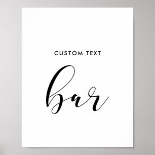 Geeignetes Hochzeitssymbol für das Bar Poster