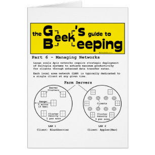 Geek Beekeeping (Netzwerke) - Grußkarten