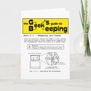 Geek Beekeeping (Swapping Cards) - Grußkarten Karte
