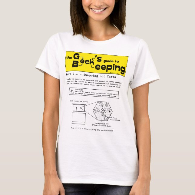 Geek Beekeeping (Swapping Cards) - Weißer T - Shir T-Shirt (Vorderseite)