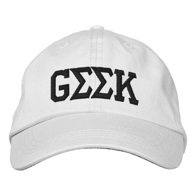 Geek Bestickte Kappe (Vorderseite)