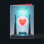Geek Birthday Card Funny Geek Karte<br><div class="desc">"Sind Sie ein Wi-Fi-Signal: Geek Birthday Karte. Ideal für geeky Computer Nerd oder Liebhaber.</div>