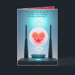 Geek Birthday Card Funny Geek Karte<br><div class="desc">"Sind Sie ein Wi-Fi-Signal: Geek Birthday Karte. Ideal für geeky Computer Nerd oder Liebhaber.</div>