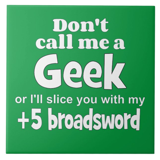 Geek Breitsword wf Fliese (Vorderseite)
