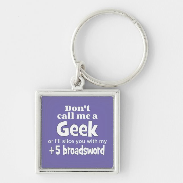 Geek Breitsword wf Schlüsselanhänger (Vorne)