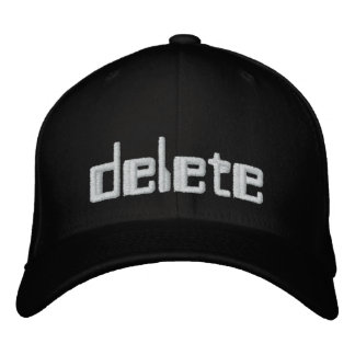 geek casquette brodé "Delete" 1337 pwn